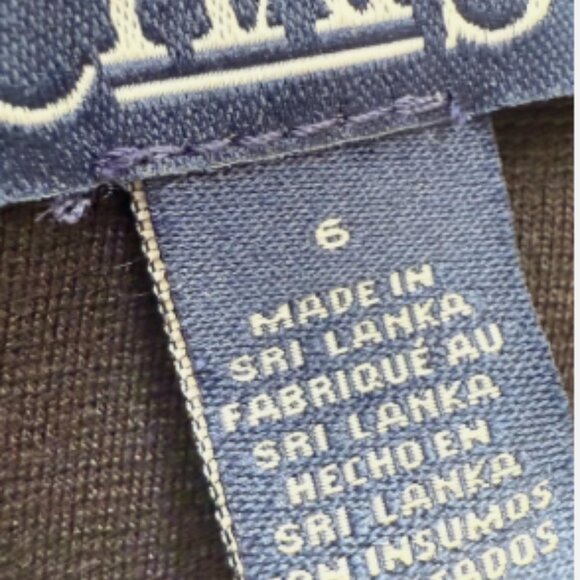 Chaps Sheath Dress Womens Size 6 Short Sleeve Black New With Tag - Picture 8 of 10